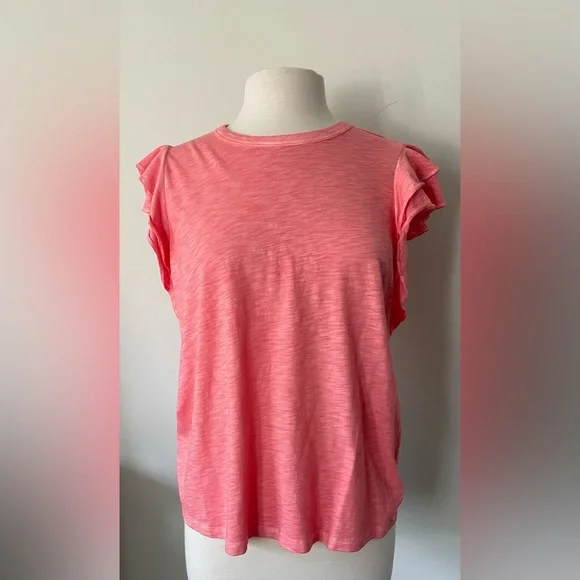 VERONICA BEARD AKEELA PEONY TEE SHIRT SIZE LARGE